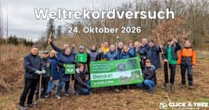 Weltrekordversuch Gemeinsam Bäume pflanzen